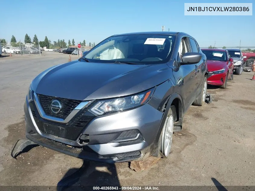 2020 Nissan Rogue Sport S Fwd Xtronic Cvt VIN: JN1BJ1CVXLW280386 Lot: 40265943