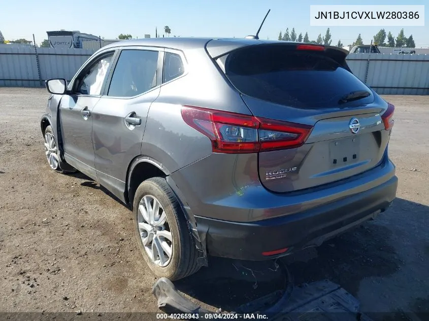 2020 Nissan Rogue Sport S Fwd Xtronic Cvt VIN: JN1BJ1CVXLW280386 Lot: 40265943