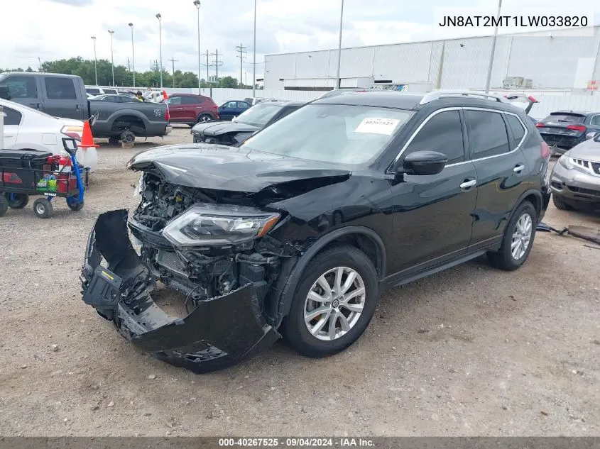 JN8AT2MT1LW033820 2020 Nissan Rogue S Fwd