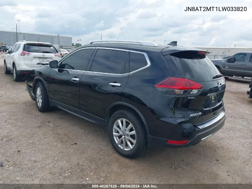 2020 Nissan Rogue S Fwd VIN: JN8AT2MT1LW033820 Lot: 40267525