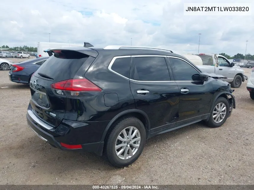 2020 Nissan Rogue S Fwd VIN: JN8AT2MT1LW033820 Lot: 40267525