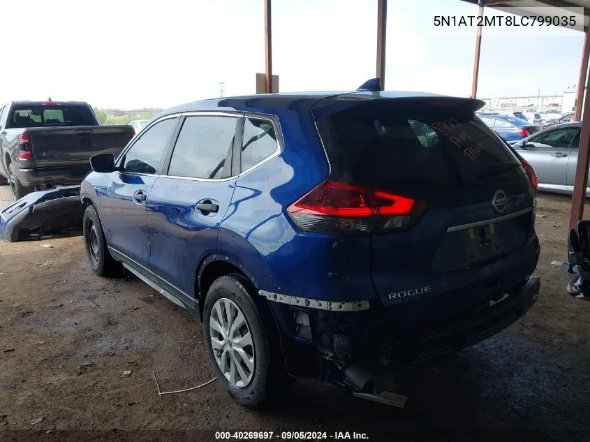 2020 Nissan Rogue S/Sl/Sv VIN: 5N1AT2MT8LC799035 Lot: 40269697