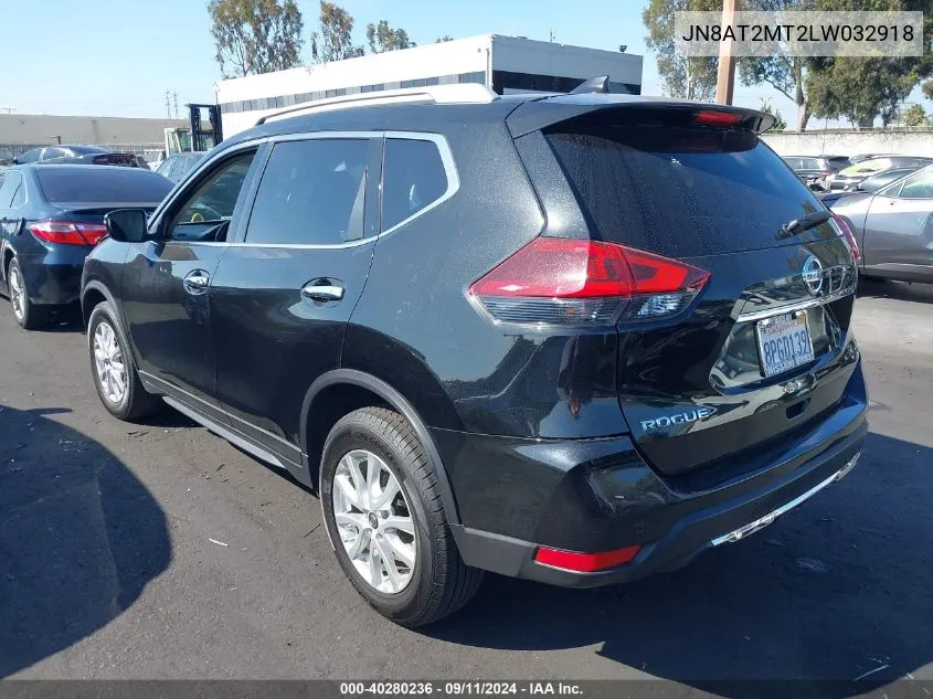 2020 Nissan Rogue Sv Fwd VIN: JN8AT2MT2LW032918 Lot: 40280236