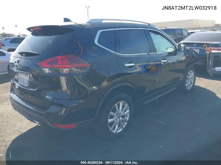 2020 Nissan Rogue Sv Fwd VIN: JN8AT2MT2LW032918 Lot: 40280236