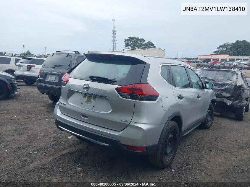 2020 Nissan Rogue S Intelligent Awd VIN: JN8AT2MV1LW138410 Lot: 40288635