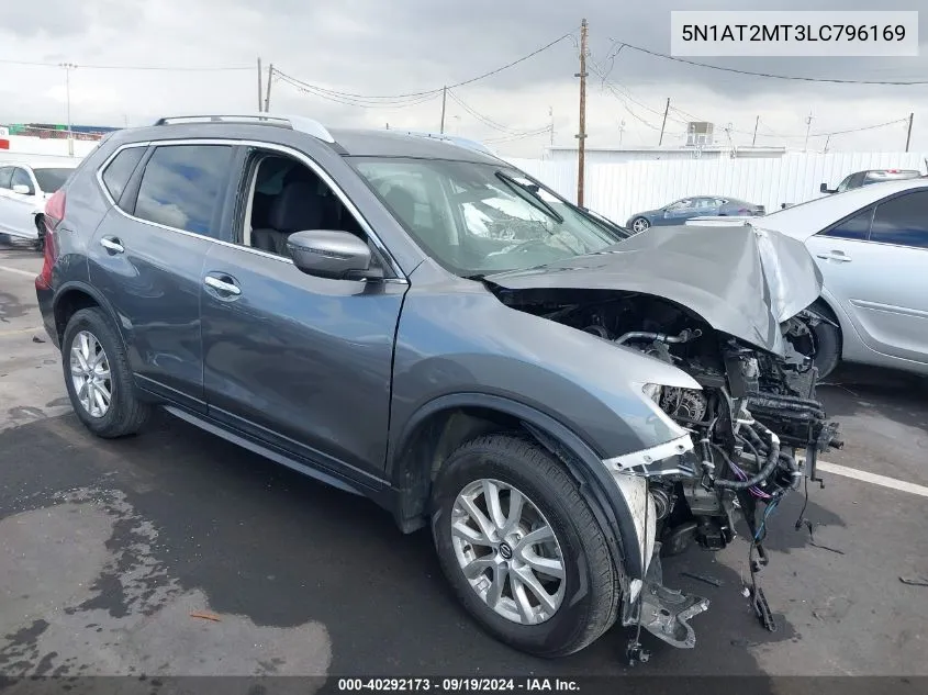 2020 Nissan Rogue S Fwd VIN: 5N1AT2MT3LC796169 Lot: 40292173