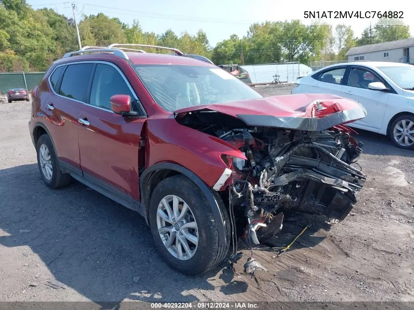 2020 Nissan Rogue S/Sl/Sv VIN: 5N1AT2MV4LC764882 Lot: 40292204