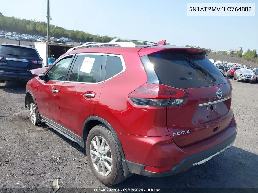 2020 Nissan Rogue S/Sl/Sv VIN: 5N1AT2MV4LC764882 Lot: 40292204