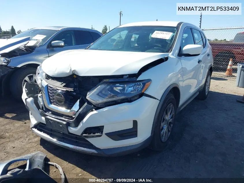 2020 Nissan Rogue S Fwd VIN: KNMAT2MT2LP533409 Lot: 40294757