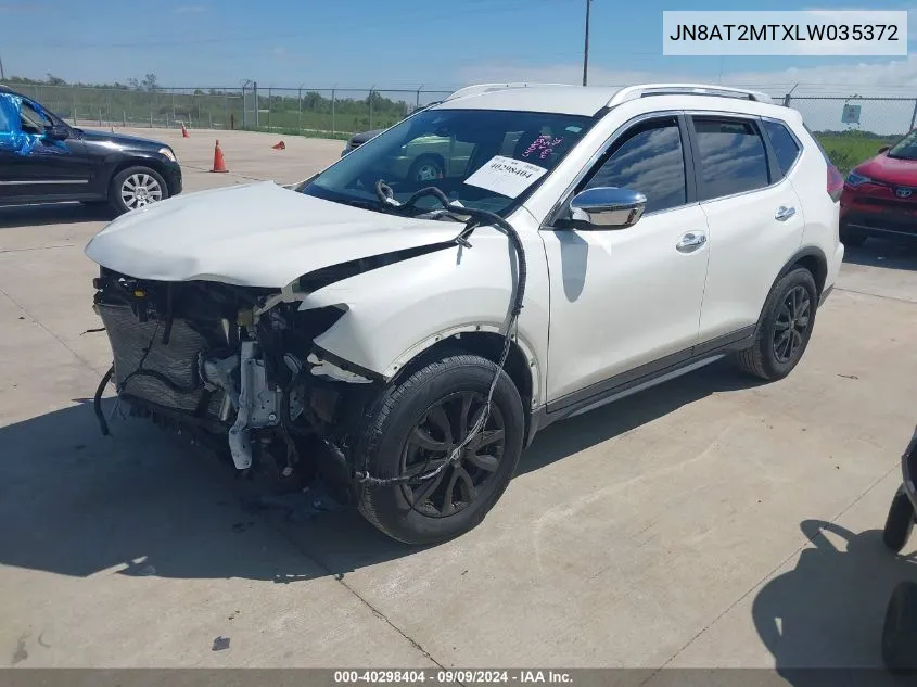 2020 Nissan Rogue Sv Fwd VIN: JN8AT2MTXLW035372 Lot: 40298404