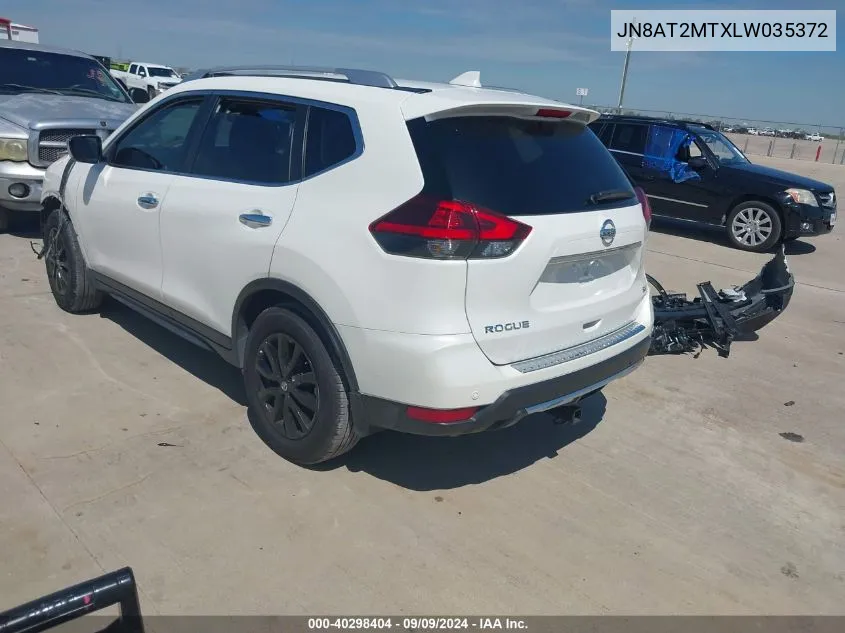 2020 Nissan Rogue Sv Fwd VIN: JN8AT2MTXLW035372 Lot: 40298404