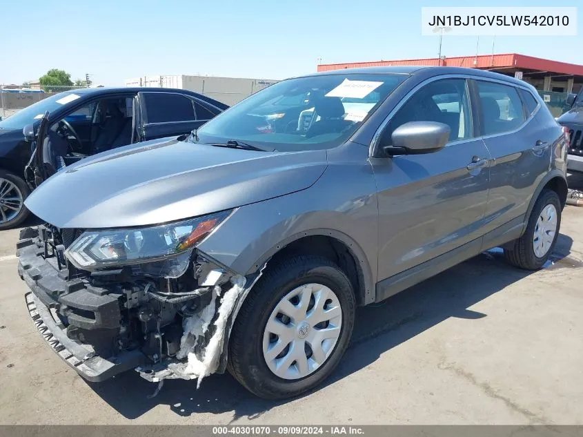 2020 Nissan Rogue Sport S Fwd Xtronic Cvt VIN: JN1BJ1CV5LW542010 Lot: 40301070