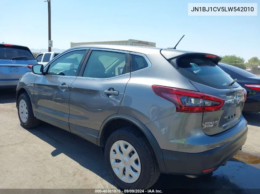 2020 Nissan Rogue Sport S Fwd Xtronic Cvt VIN: JN1BJ1CV5LW542010 Lot: 40301070