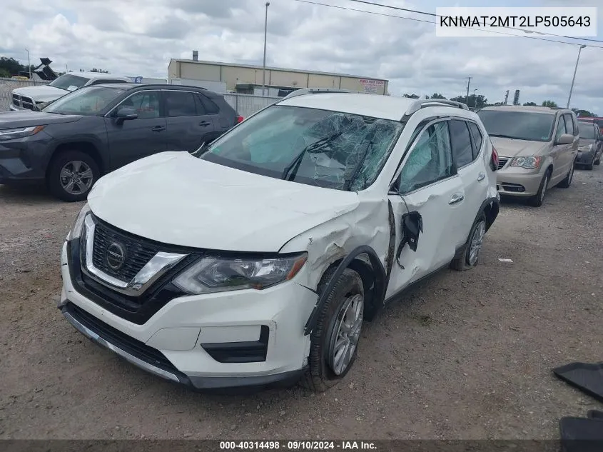 KNMAT2MT2LP505643 2020 Nissan Rogue Sv Fwd