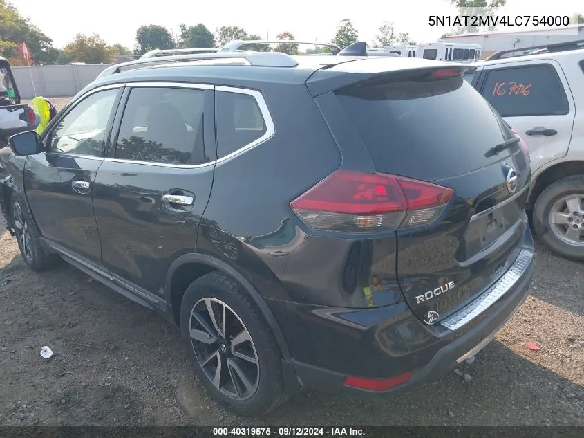 2020 Nissan Rogue S/Sl/Sv VIN: 5N1AT2MV4LC754000 Lot: 40319575