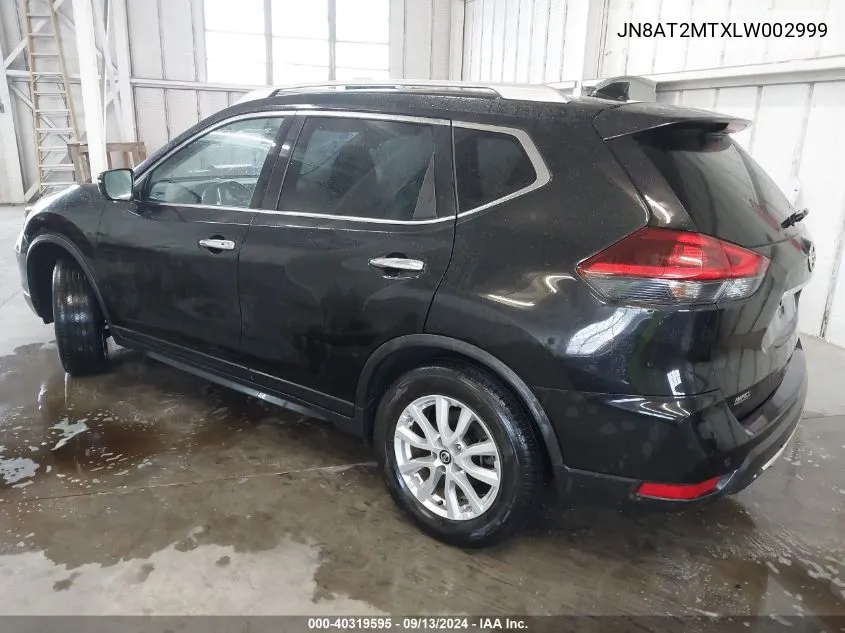 2020 Nissan Rogue Sv Fwd VIN: JN8AT2MTXLW002999 Lot: 40319595