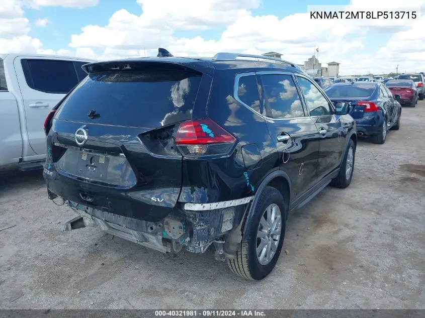 2020 Nissan Rogue S/Sv VIN: KNMAT2MT8LP513715 Lot: 40321981