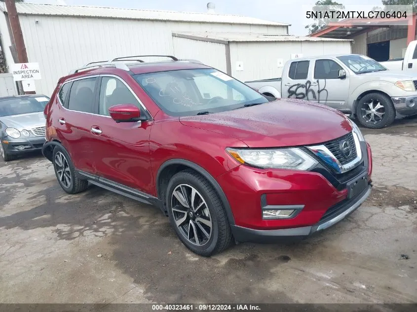 5N1AT2MTXLC706404 2020 Nissan Rogue Sl Fwd