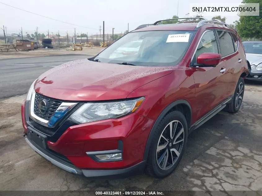 5N1AT2MTXLC706404 2020 Nissan Rogue Sl Fwd