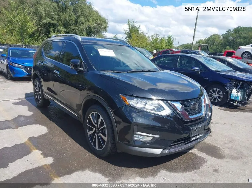 2020 Nissan Rogue Sl Intelligent Awd VIN: 5N1AT2MV9LC709828 Lot: 40323593