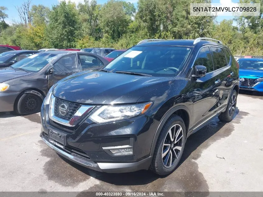 2020 Nissan Rogue Sl Intelligent Awd VIN: 5N1AT2MV9LC709828 Lot: 40323593