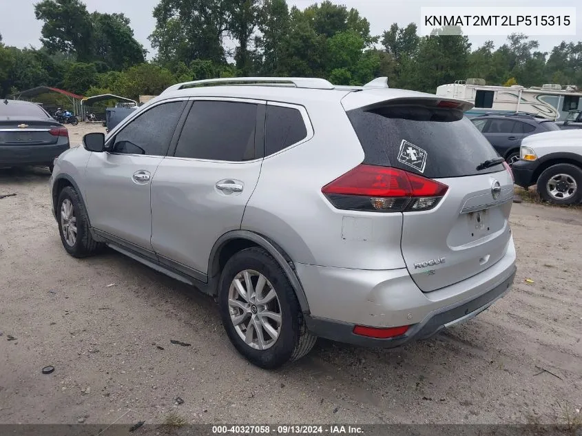 2020 Nissan Rogue S/Sv VIN: KNMAT2MT2LP515315 Lot: 40327058