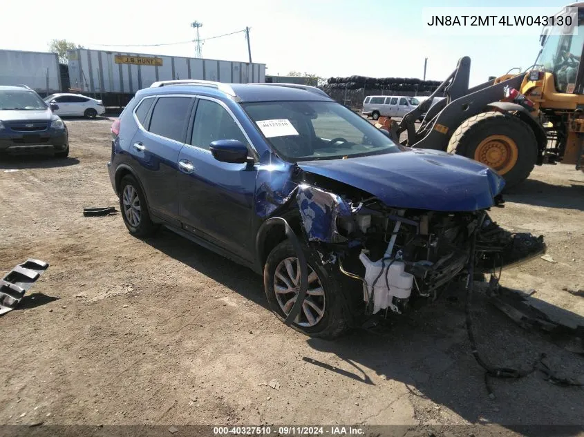 JN8AT2MT4LW043130 2020 Nissan Rogue Sv Fwd