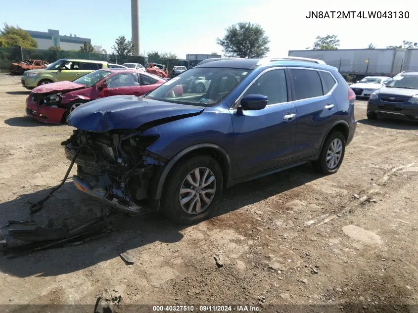 JN8AT2MT4LW043130 2020 Nissan Rogue Sv Fwd