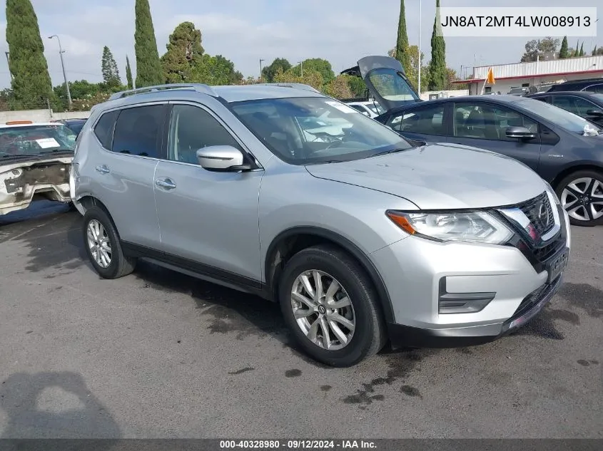 2020 Nissan Rogue Sv Fwd VIN: JN8AT2MT4LW008913 Lot: 40328980