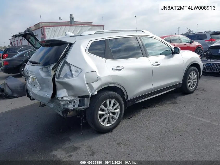 2020 Nissan Rogue Sv Fwd VIN: JN8AT2MT4LW008913 Lot: 40328980