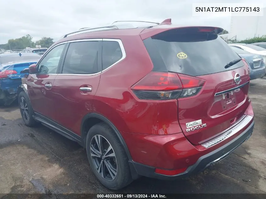 2020 Nissan Rogue Sv Fwd VIN: 5N1AT2MT1LC775143 Lot: 40332651