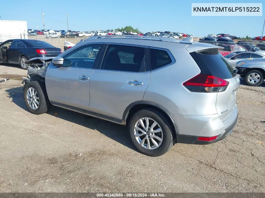 KNMAT2MT6LP515222 2020 Nissan Rogue Sv Fwd