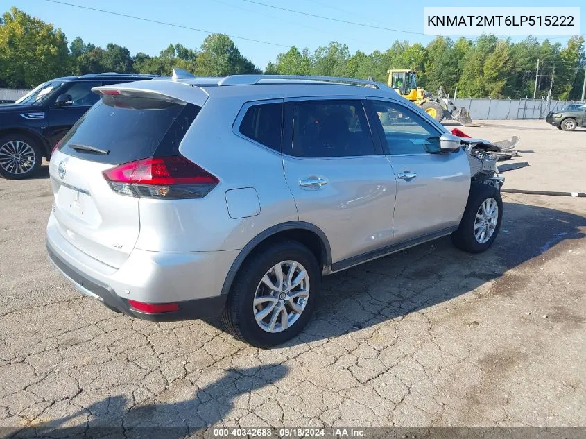 KNMAT2MT6LP515222 2020 Nissan Rogue Sv Fwd