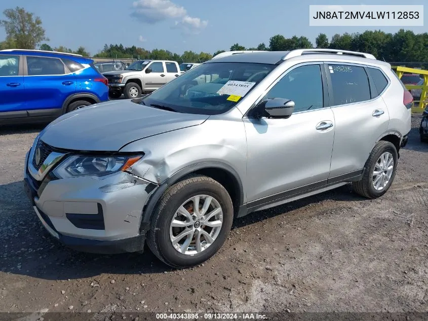 2020 Nissan Rogue Sv Intelligent Awd VIN: JN8AT2MV4LW112853 Lot: 40343895