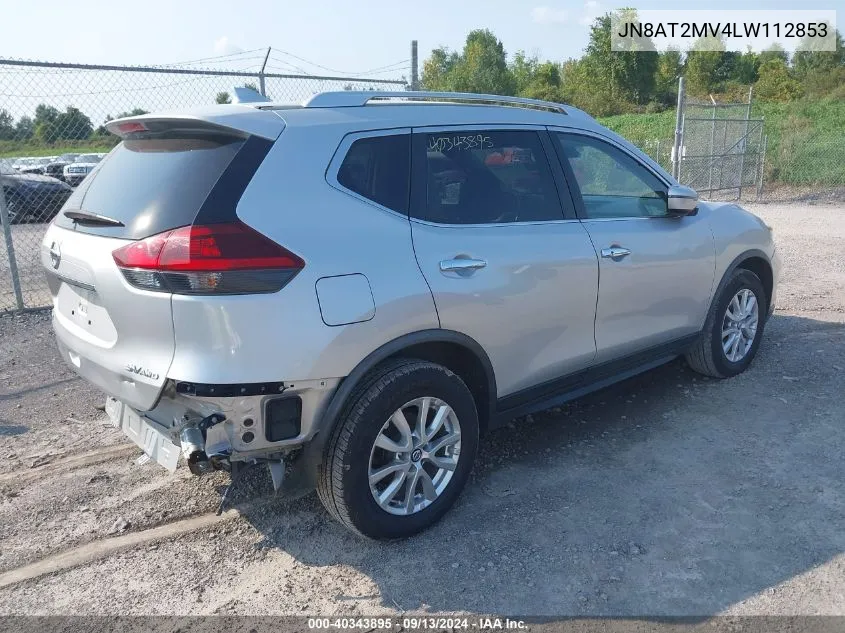 2020 Nissan Rogue Sv Intelligent Awd VIN: JN8AT2MV4LW112853 Lot: 40343895