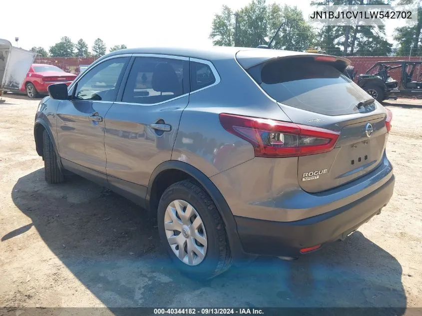 2020 Nissan Rogue Sport S Fwd Xtronic Cvt VIN: JN1BJ1CV1LW542702 Lot: 40344182