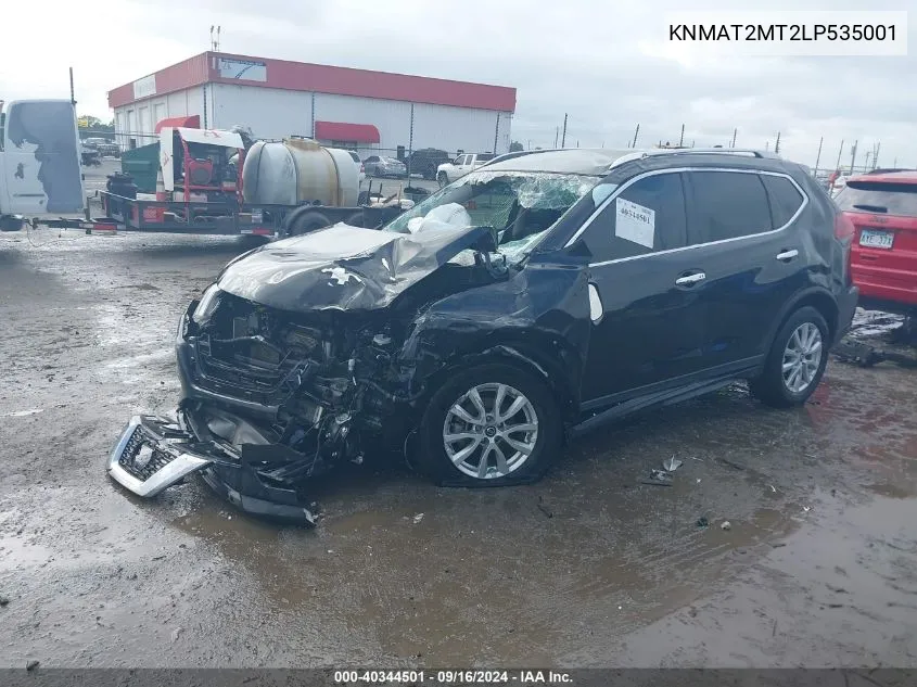 2020 Nissan Rogue Sv Fwd VIN: KNMAT2MT2LP535001 Lot: 40344501