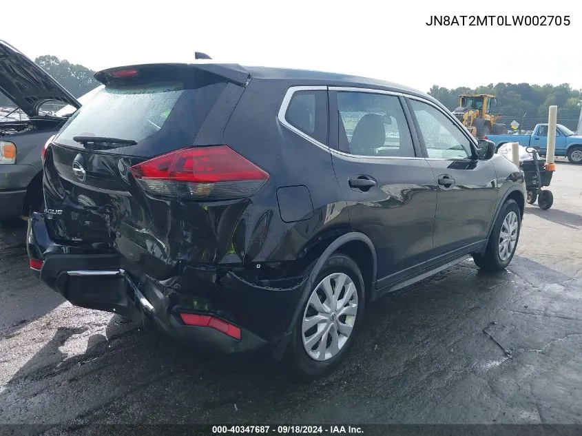 2020 Nissan Rogue S Fwd VIN: JN8AT2MT0LW002705 Lot: 40347687