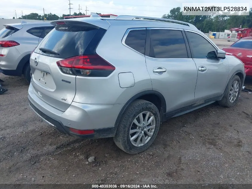 2020 Nissan Rogue S/Sv VIN: KNMAT2MT3LP528834 Lot: 40353036