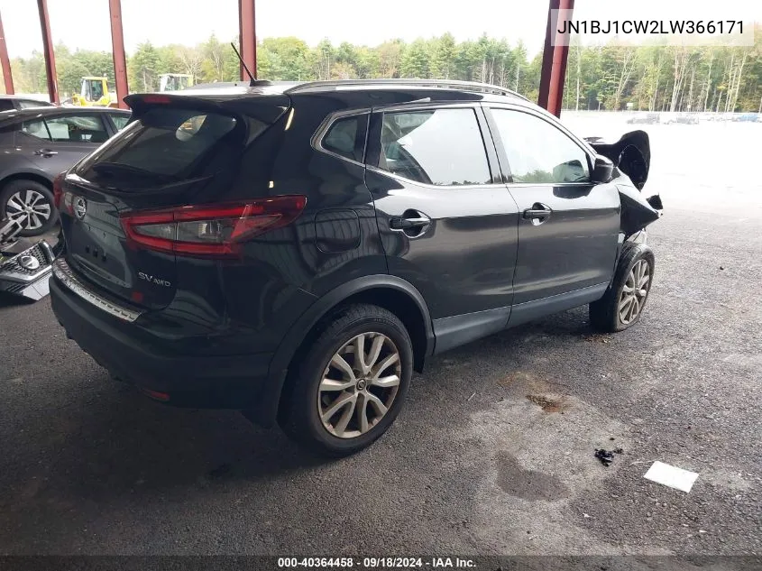 2020 Nissan Rogue Sport Sv Awd Xtronic Cvt VIN: JN1BJ1CW2LW366171 Lot: 40364458