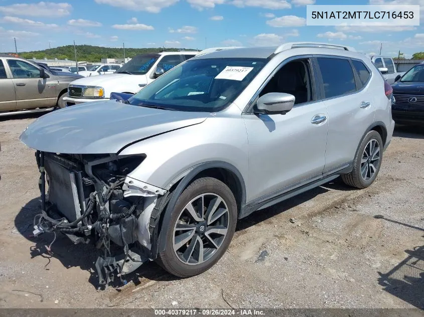 5N1AT2MT7LC716453 2020 Nissan Rogue Sl Fwd