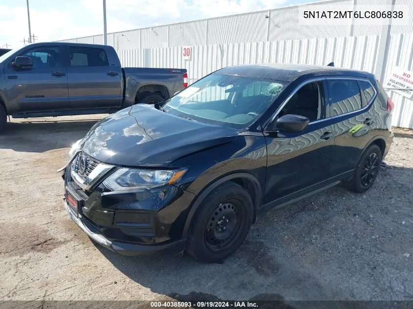 2020 Nissan Rogue S Fwd VIN: 5N1AT2MT6LC806838 Lot: 40385093