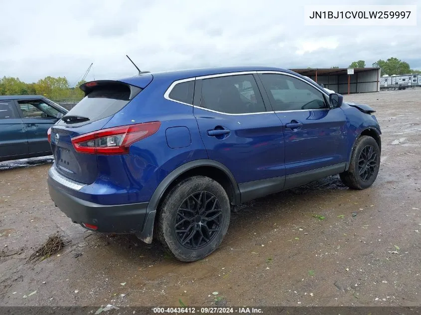 JN1BJ1CV0LW259997 2020 Nissan Rogue Sport S Fwd Xtronic Cvt