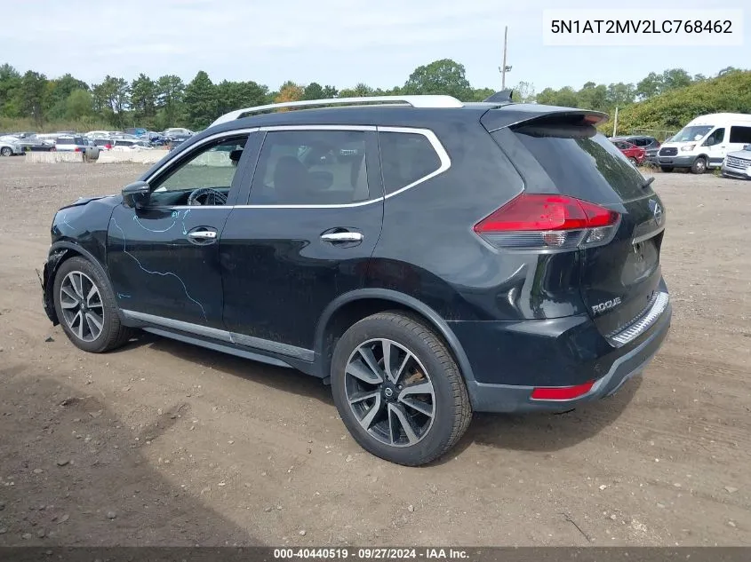 2020 Nissan Rogue Sl Intelligent Awd VIN: 5N1AT2MV2LC768462 Lot: 40440519