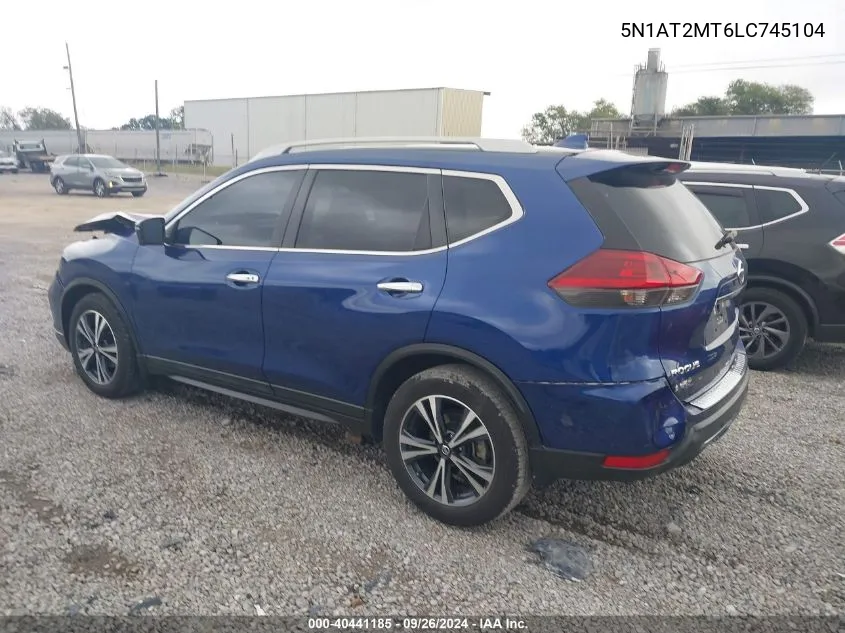 2020 Nissan Rogue S/Sl/Sv VIN: 5N1AT2MT6LC745104 Lot: 40441185