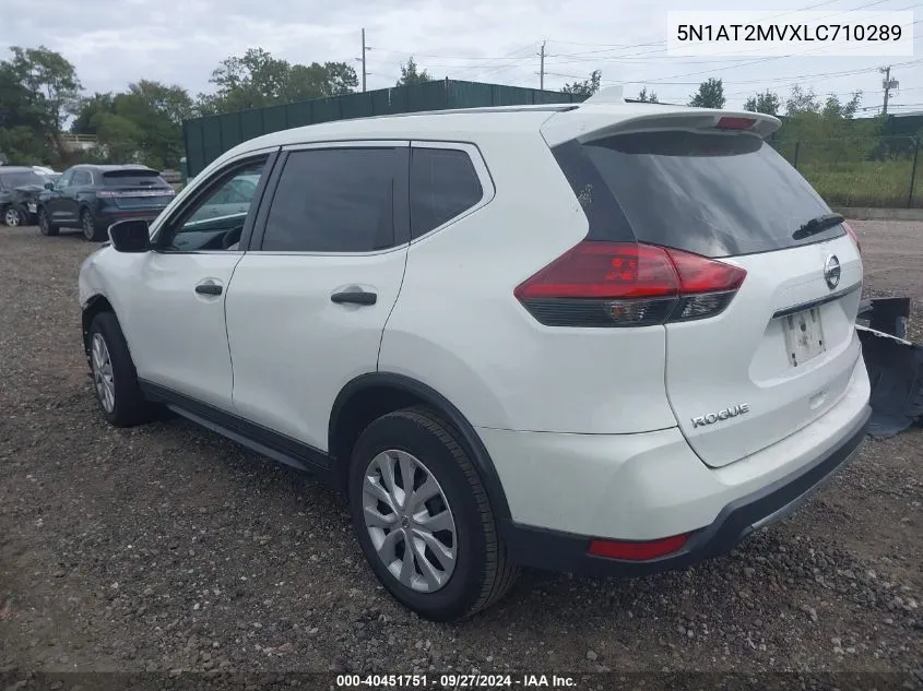 2020 Nissan Rogue S Intelligent Awd VIN: 5N1AT2MVXLC710289 Lot: 40451751