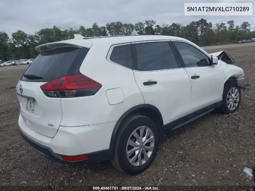 2020 Nissan Rogue S Intelligent Awd VIN: 5N1AT2MVXLC710289 Lot: 40451751