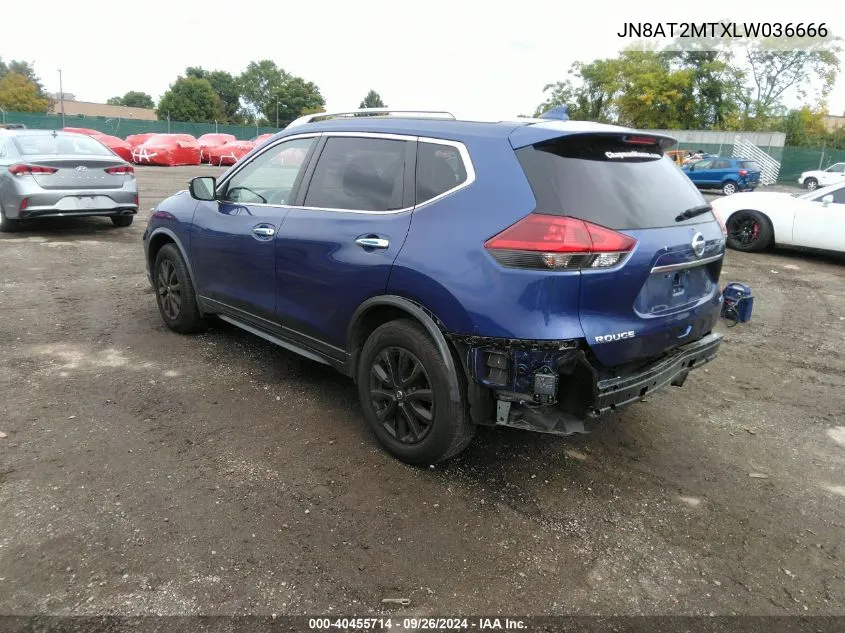 JN8AT2MTXLW036666 2020 Nissan Rogue S Fwd