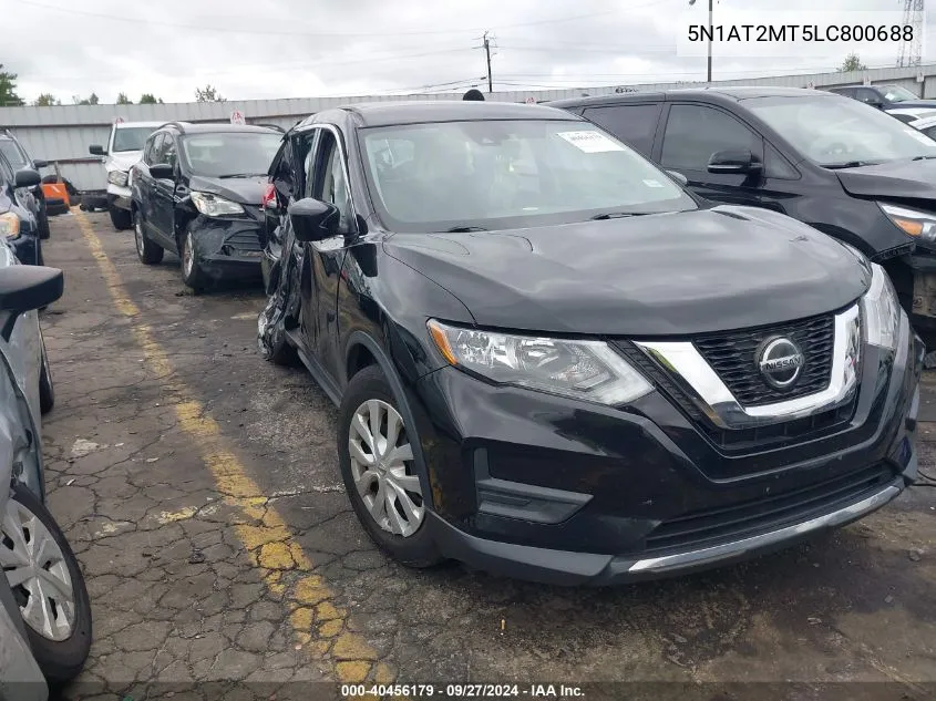 2020 Nissan Rogue S Fwd VIN: 5N1AT2MT5LC800688 Lot: 40456179