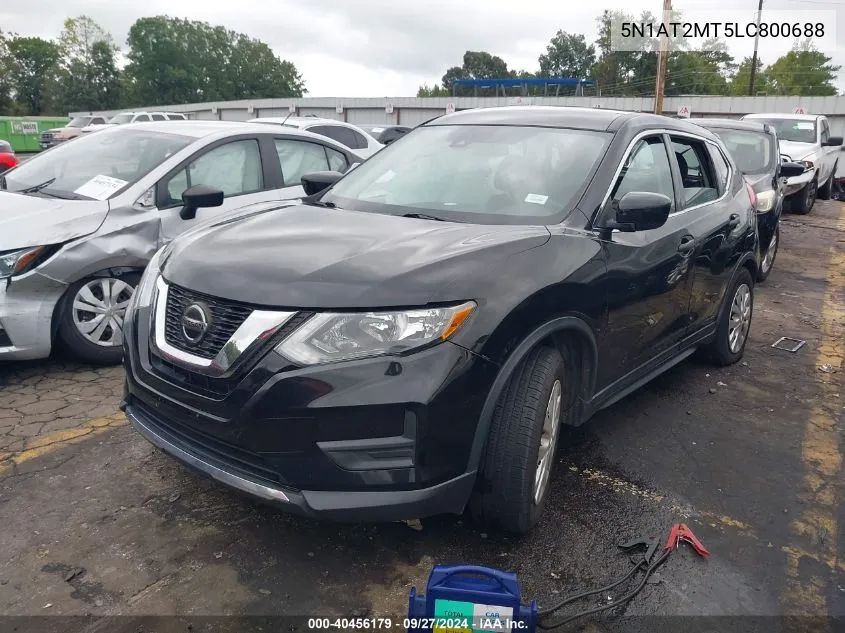 2020 Nissan Rogue S Fwd VIN: 5N1AT2MT5LC800688 Lot: 40456179